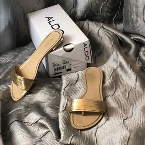 Aldo Soffia gold sandals